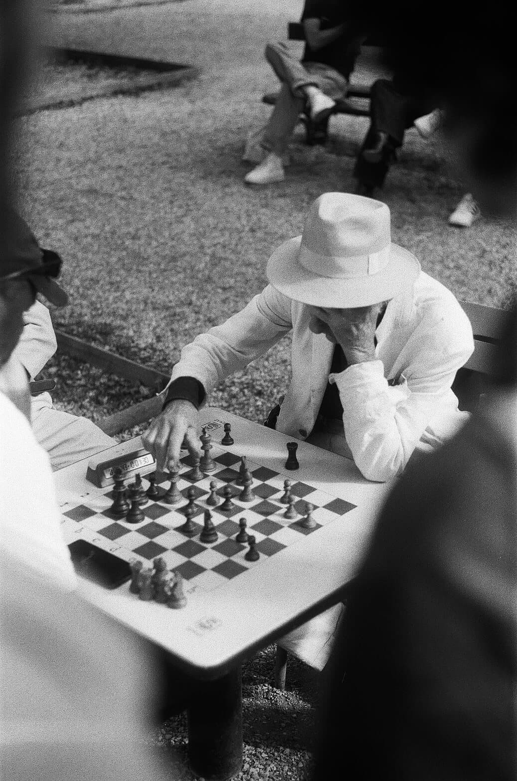 Barthelemy de Mazenod | People of Paris | Man playing chess in Jardin du Luxembourg